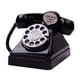 thumbnail image 2 of Teléfono Retro Hucha Teléfono Caja de Ahorro de Dinero Escultura Decoración de Mesa Dial Teléfono Tarro de Ahorro de Dinero para Dormitorio Estante de Negro, 2 of 5