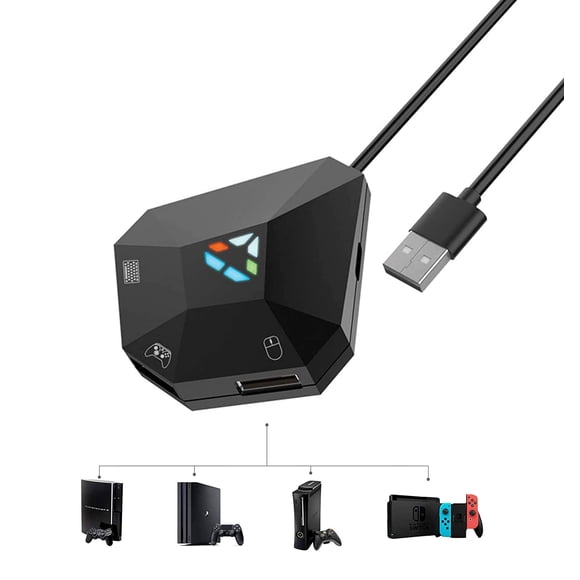 Adaptador DOBE NS-Switch para teclado y mouse para PS4, PS3, Xbox One y N-Switch, convertidor para c