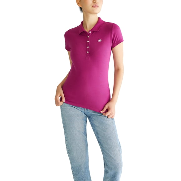 Polo Aéropostale Aero Solid A87 para niños Boysenberry S
