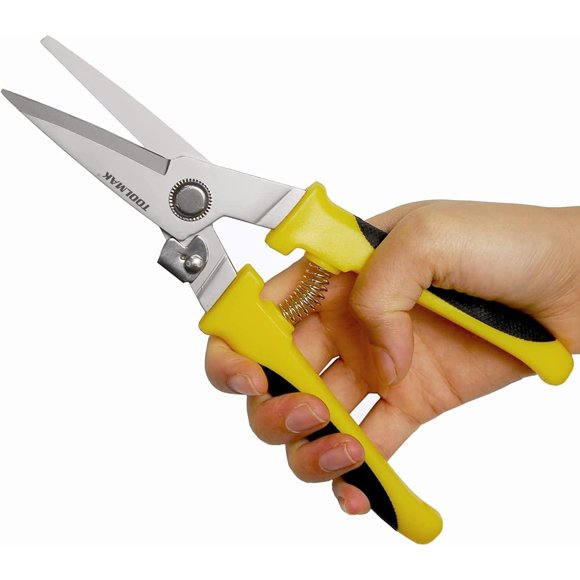 Tijeras TOOLMAK 20 cm de aviación para hojalatero, uso intensivo