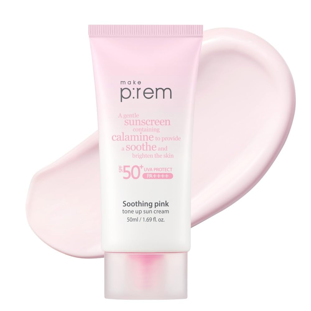 Makep:rem - Protector Solar Make P:rem, Suavizante, Rosa, Tonificante, Spf 50+, 50 Ml