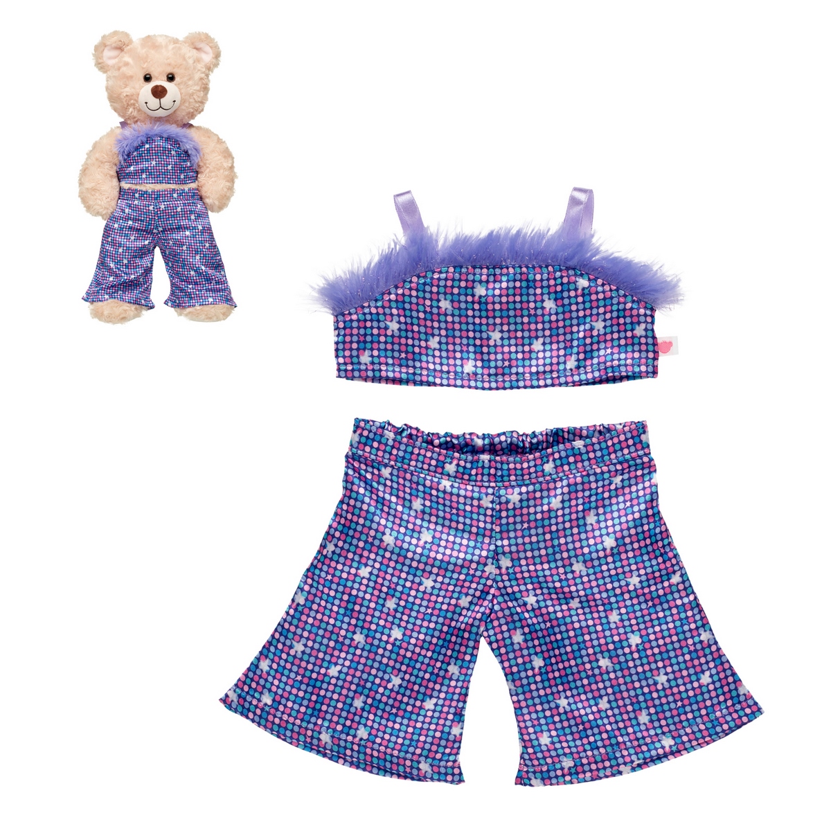 Build A Bear - Set 2 Piezas Piel Morado Honey Girls Build-A-Bear