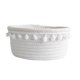 thumbnail image 5 of Preciosa Cesta De Almacenamiento Suave Tejido De Hilo De Algodón Bola De Lana Decoración De Mesa Bola De Felpa Blanca, 5 of 5