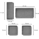 thumbnail image 4 of Set 4 Cajas Organizadoras Plegables De Tela Gris, 4 of 5