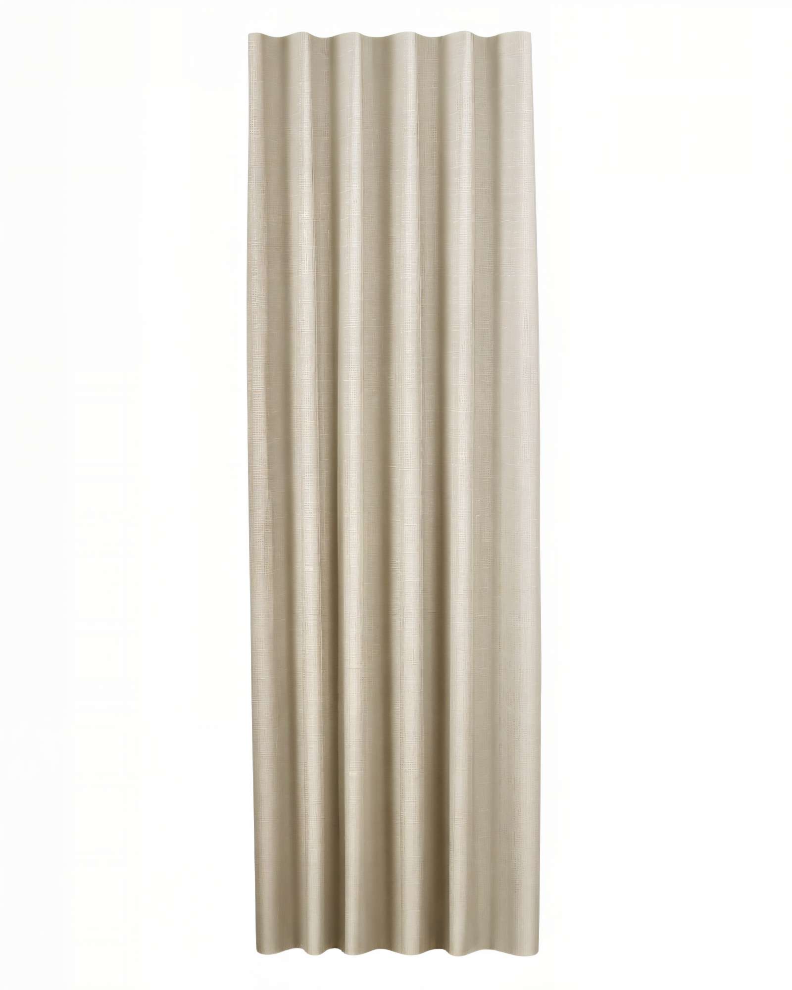 Genérico - Cortina 2 Paños Engomada Blackout 230X140Cm Color Beige