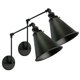 thumbnail image 1 of Juego de 2 apliques de pared negros con brazo giratorio DZSUMY, 1 of 9