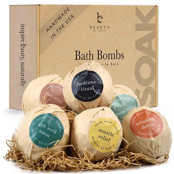 Set de regalo Bath Bomb Beauty by Earth con ingredientes naturales