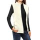 thumbnail image 1 of INSPIRE CHIC Chalecos de Abrigo para Mujer Cuello Alto Chaleco Acolchado con Cremallera Marfil S, 1 of 7