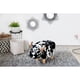 thumbnail image 3 of Puff La Vache Vaca Blanca/Negro Polipiel Balvi, 3 of 4