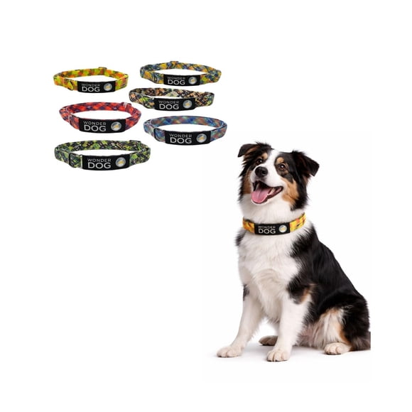 Collar Perro Nylon Ajustable M 36-58 cm Wonder Dog multicolor