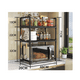 thumbnail image 2 of Rack Estante Organizador Microondas Multiusos 3 Niveles Negro, 2 of 2