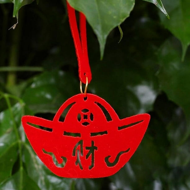 8-Pack Red Lantern Hanging Ornaments: Add a Festive Touch to Your Chinese New Year Decorations!