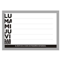 Vgo - Pizarra Plastica 40X50 Cm Work Plateado