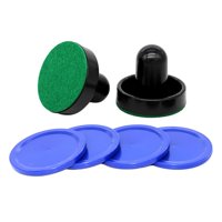 Magideal - Deslizadores Y Discos De Hockey De Aire, Paletas De Hockey De Aire, Deslizadores, Fieltro, Mangos De Portería Pequeños, Deslizadores De Mesa De Juego Putter Negro