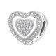 thumbnail image 1 of Charm de corazón clásico FLORLINA bañado en plata con circonita cúbica, 1 of 7
