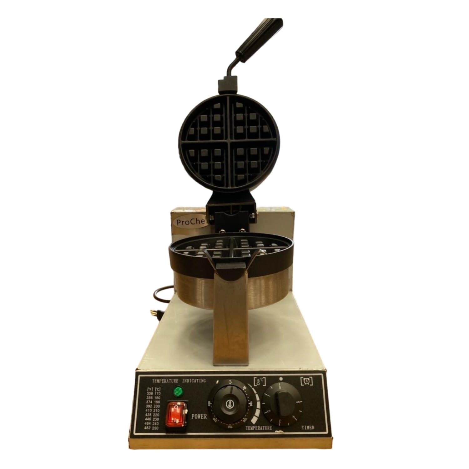 Prochef - Waflera Electrica Profesional Acero Inoxidable Uwb-1a