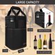 thumbnail image 3 of Bolsa térmica para vino Opux de 4 botellas, negra, 3 of 9