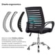 thumbnail image 2 of Silla Ejecutiva Ergonómica Budapest con Soporte Lumbar Color Negro, 2 of 11