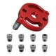 thumbnail image 3 of Kit de plantilla de espiga de autocentrado vertical, localizador de plantilla de orificio de broca, perforador para carpintería, muebles de bricolaje, Estilo A, 3 of 5