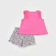 thumbnail image 2 of Conjunto Polera y Short Bebe Niña Fucsia Corona, 2 of 5