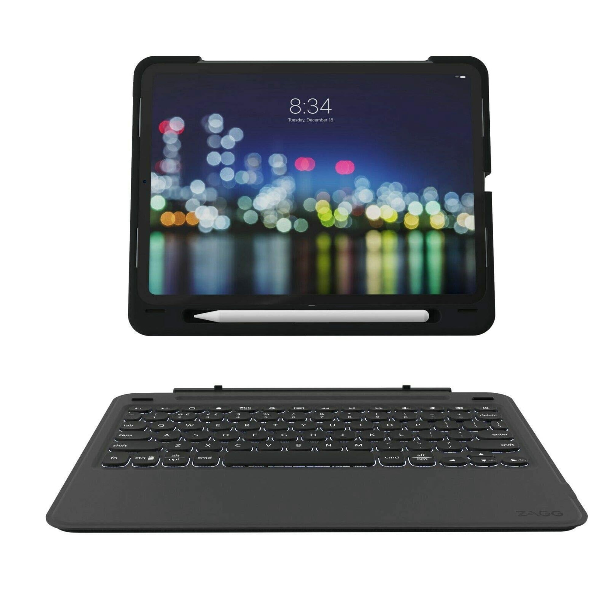 Funda Tipo Folio Con Teclado Inalámbrico Zagg Slim Book Go Para Ipad Pro 11