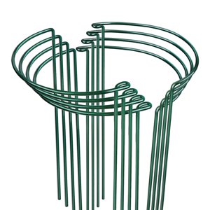 Ioensy - 8 Estacas De Soporte Para Plantas De Jardín, Para Flores, Hortensias Y Rosales, 25 X 40 Cm