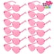 thumbnail image 1 of Gafas de sol JOYIN para el día de San Valentín con forma de corazón rosa x12 para niños, 1 of 7