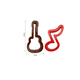 thumbnail image 3 of Set 2 Moldes Cortador Galletas Guitarra y Nota Musical 10cm, 3 of 5
