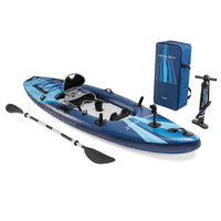 Kayak Inflable Intex Dakota Quest Capacidad 1 Persona + Remos + Inflador Sit-On-Top