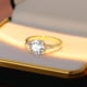 thumbnail image 2 of Anillos de Boda Moissanite de 2 Uds Color D Claridad VVS1 Anillos de Compromiso con Diamante Chapado en 18K Plata Esterlina S925 Moissanite Rings para Mujer con Certificado, 2 of 8
