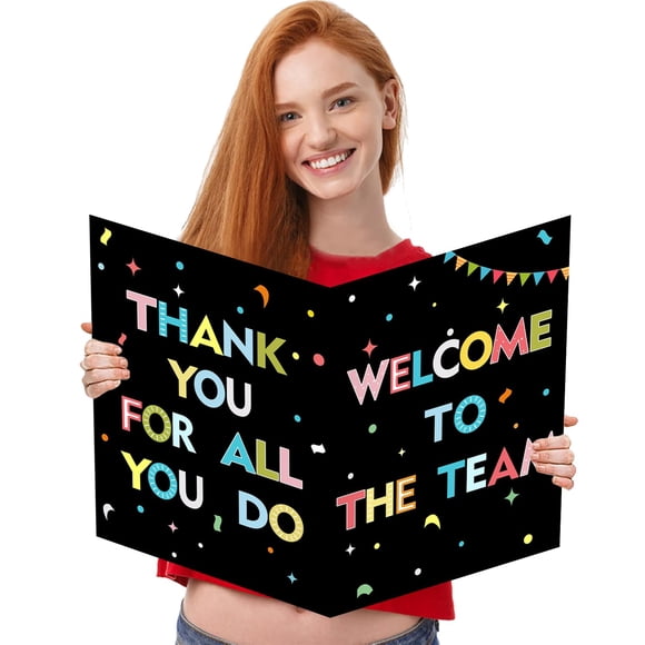 Tarjeta de felicitación Idealmuzik Giant Welcome 36 x 56 cm con sobre