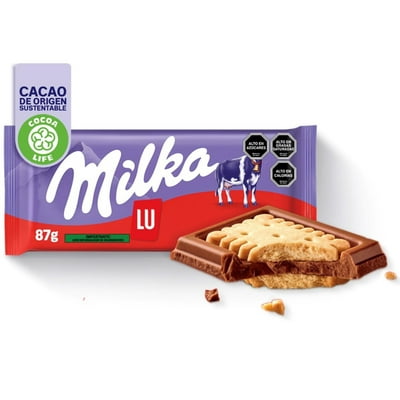 Chocolate Relleno Con Galleta 87 G Milka