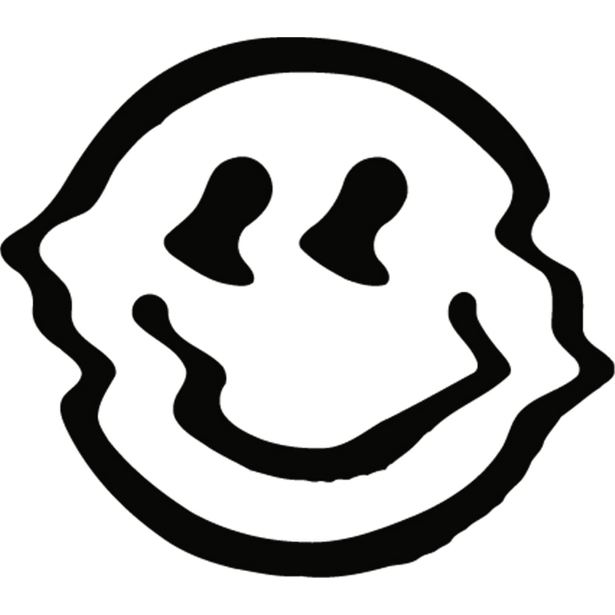 Rienda Libre - Sticker Twisted Smiling Face Cartoon Auto Camioneta Camión