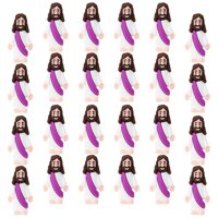 Bothyi - 24X Mini Figuras De Jesús Decoración Sagrada Para Coleccionables Familia De Navidad