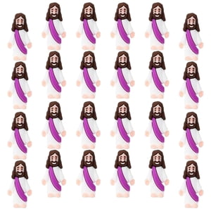 Bothyi - 24X Mini Figuras De Jesús Decoración Sagrada Para Coleccionables Familia De Navidad