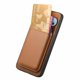 thumbnail image 3 of Funda de Cuero Magnética con Tarjetero para Google Pixel 9 Pro Cubierta Delgada Marrón, 3 of 5