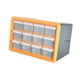 thumbnail image 4 of Caja De Almacenamiento De Hardware Con 12 Cajones, Armario Para Nueces, Joyería, Manualidades, Cuentas, 4 of 5