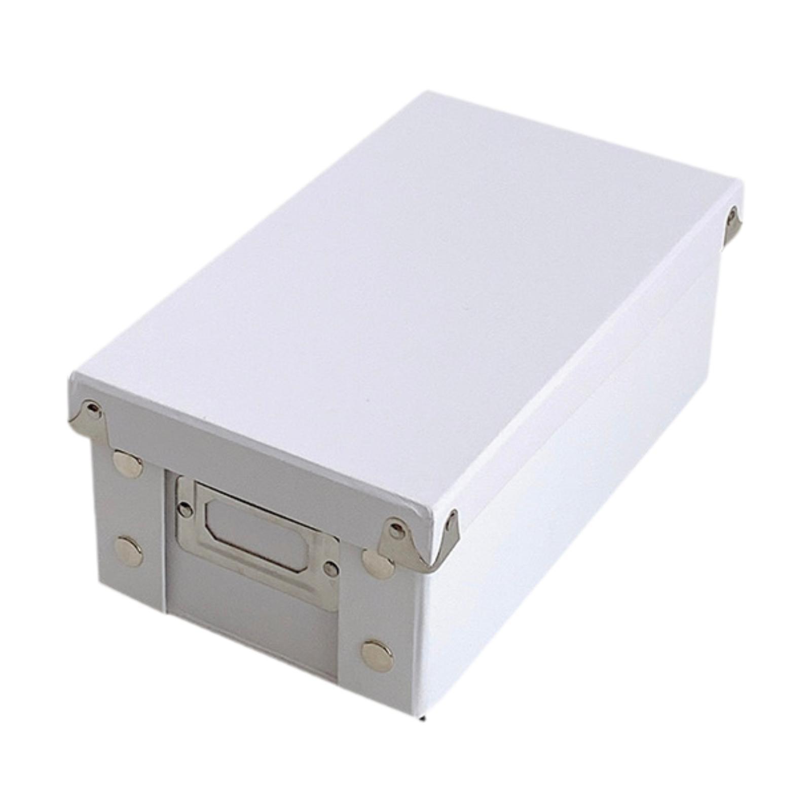 Ioensy - Caja De Tarjetas Index Contenedor Plegable Organizador Index Divisores De Tarjetas De Almacenamiento Caja De Almacenamiento