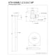 thumbnail image 3 of Kit de artículos de aseo Kingston Brass Trimscape Matte Black, 3 of 3