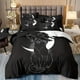 thumbnail image 2 of 3pcs Fashion Duvet Cover Set, Black Cat Pattern Bedding Set, Soft Comfortable Breathable Duvet Cover, For Bedroom Guest Room Dorm Decor (1*Duvet Cover + 2*Pillowcase, Without Core), 2 of 3