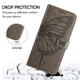 thumbnail image 4 of Funda cartera mariposa para Samsung Galaxy A04s con soporte y ranuras para tarjetas Gris, 4 of 5