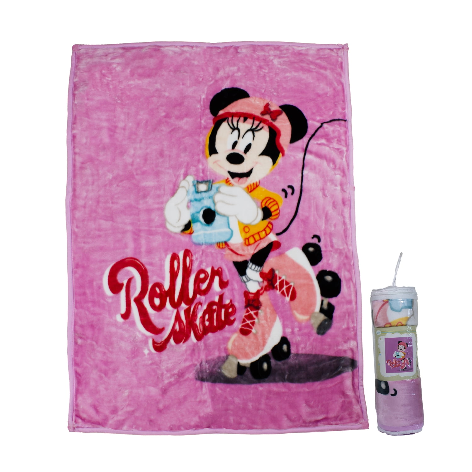 Frazada Ultra Soft Minnie Roller 80x110cm Rosado Disney