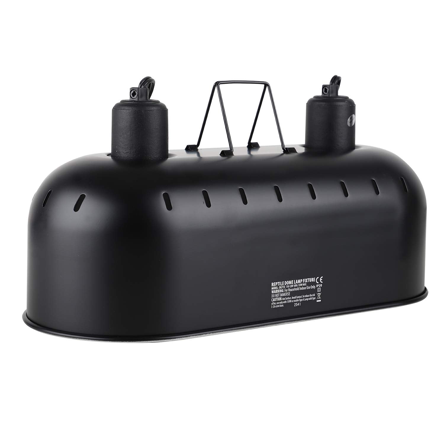 DXOPHIEX Luminaria Dual de 15" para Reptiles (Luz y Calor)