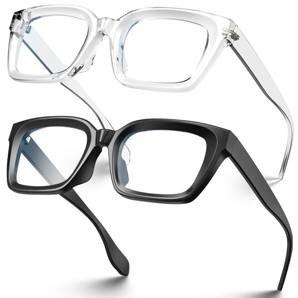 Gafas que bloquean la luz azul VISOONE Spring Hinge, paquete de 2