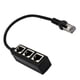 thumbnail image 1 of 1 A 3 Ethernet LAN Cable De Red Divisor Adaptador Extensor De 3 Vías Negro, 1 of 3