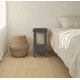 thumbnail image 3 of Mesa Lateral Vintage de Madera Mesa Auxiliar Artesanal de Pino - Gris Grafito - 40x30x70 cm, 3 of 3