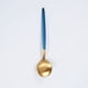 thumbnail image 1 of XmhyTop 4 Piezas Cubiertos de, Utensilios de Cocina y Cubiertos Cotidianos,Cuchara de postre,Gond Azul, 1 of 5