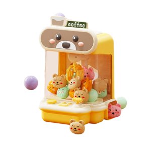 Bothyi - Dispensador De Premios De Dulces Para Interiores, Regalo Navideño, Máquina De Juego Con Garra, Para 10 Muñecas, Amarillo