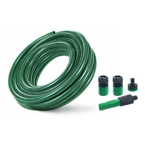 Genérico - Manguera Reforzada 1/2 Pulgada 15 Mts Mas Pistola Y Acoples