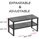 thumbnail image 2 of Estante expandible Asiangkel 42‑67 cm negro, juego de 2 piezas, 2 of 6